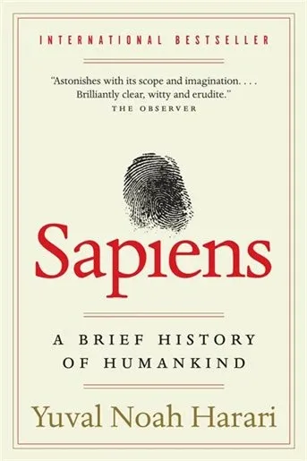 Book cover of Sapiens by Yuval Noah Harari